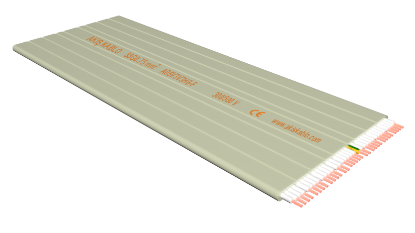 PVC YÜKSEK HIZLI YASSI KABLOLAR